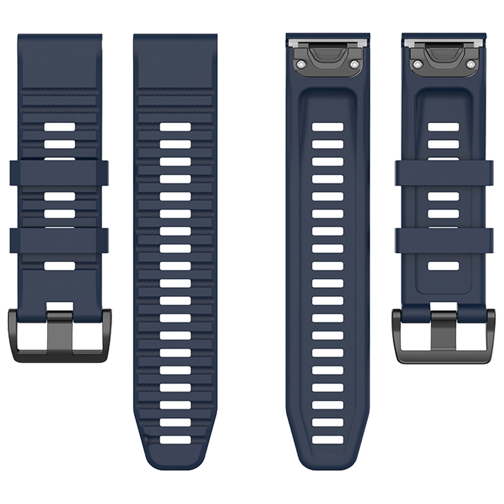 Sonique Λουράκι Σιλικόνης Stripe Band 26mm για Garmin Fenix 3/3HR/5X/5X PLUS/6X/6X PRO/7X/Tactix 7/Tactix Delta/Enduro  - Μπλε Σκούρο
