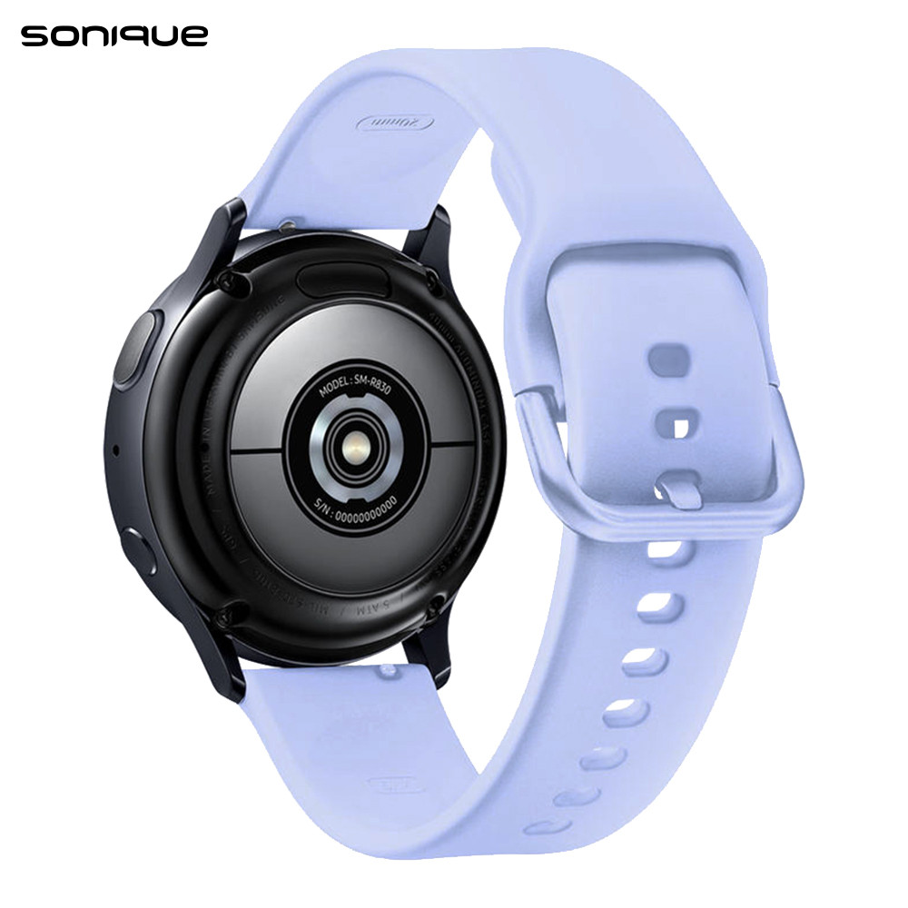 Λουράκι Σιλικόνης Universal Soft Band Sonique 22mm για Samsung, Huawei, Amazfit, Xiaomi, Honor - Sonique - Λιλά - Λουράκια