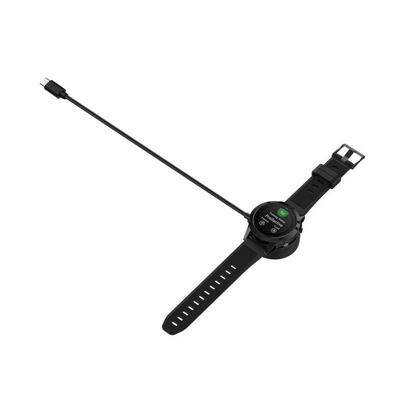 Φορτιστής με καλώδιο Type C Charging Dock για Garmin Fenix/ Venu/ forerunner/ vivomove/ instinct/ Move/ Active/ EPIX 1 μέτρο Μαύρο - OEM - Μαύρο
