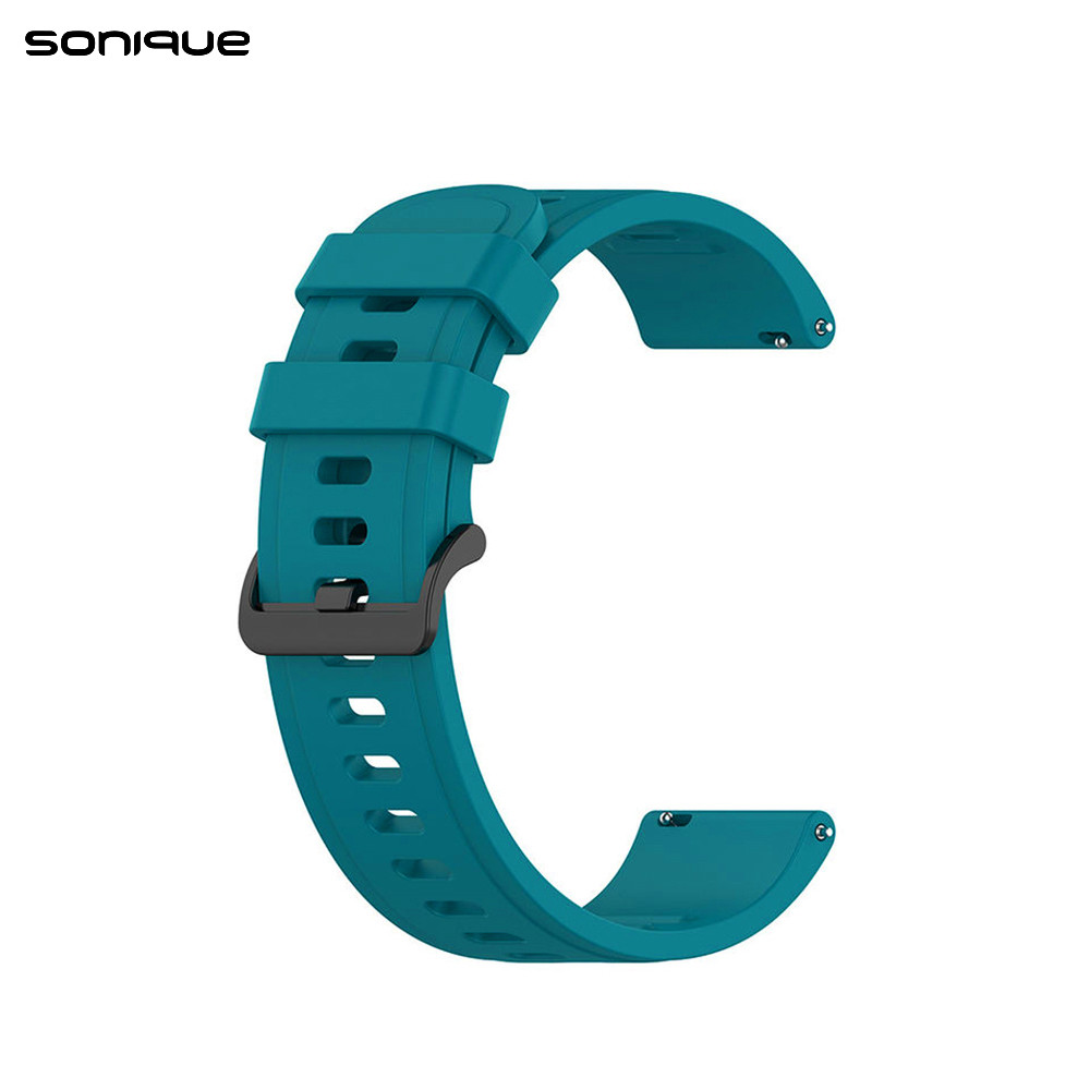 Λουράκι Σιλικόνης Soft Band Sonique 22mm για Amazfit GTR 3/ GTR 47mm/GTR 3 pro/GTR 2e/GTR 2/3 Stratos/2 Stratos - Sonique - Πετρόλ - Λουράκια