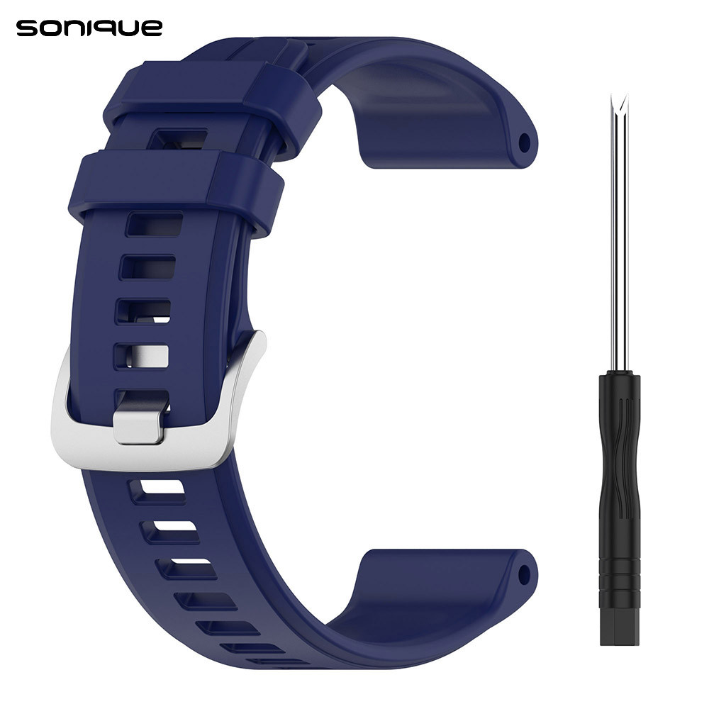 Λουράκι Σιλικόνης Soft Band Sonique για Garmin Fenix 5/5 Plus/6/6 Pro/7/Sapphire/EPIX gen2/Descent G1/forerunner 935/945/955 - Sonique - Μπλε Σκούρο - Λουράκια