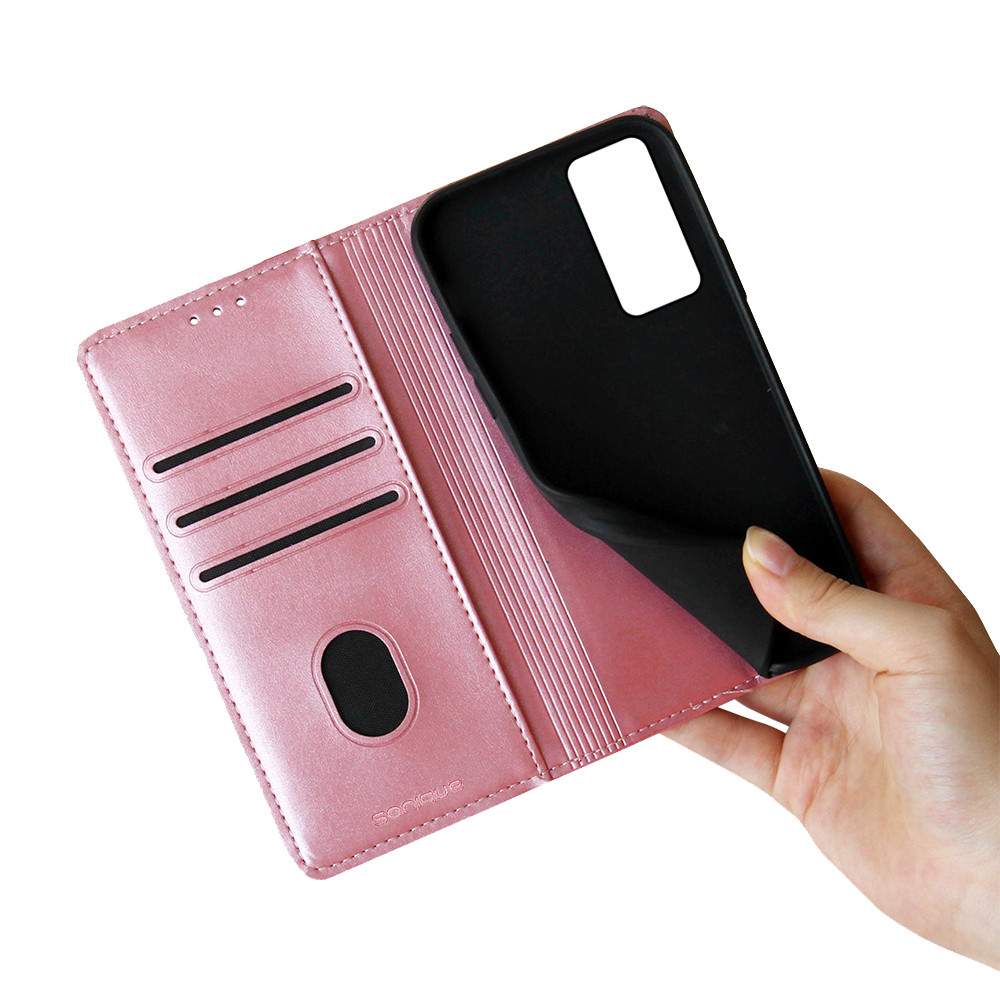 Θήκη Βιβλίο Vintage Magnet Book Sonique για Xiaomi - Sonique - Ροζ Χρυσό - Xiaomi 12T, Xiaomi 12T Pro