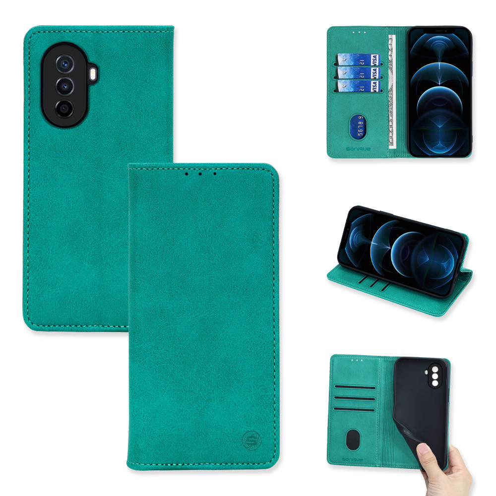 Θήκη Βιβλίο Vintage Magnet Book Sonique για Huawei - Sonique - Βεραμάν - Huawei Nova Y70