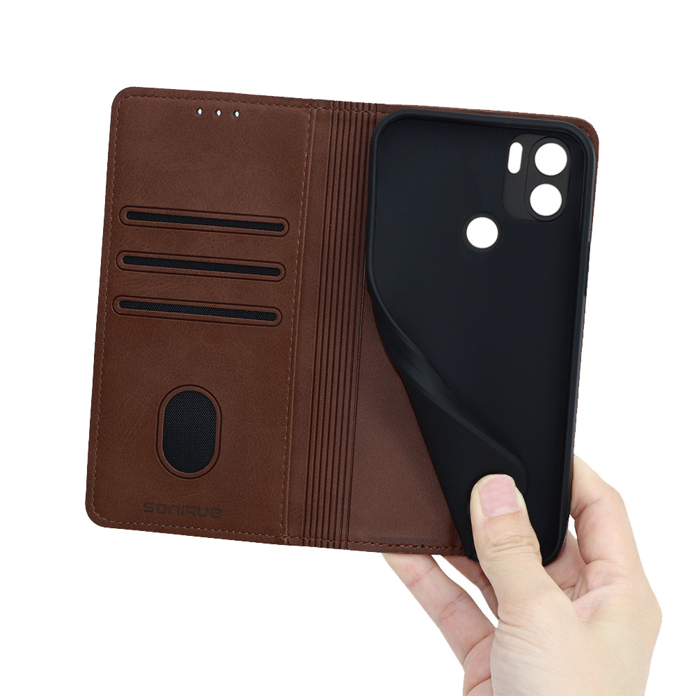 Θήκη Βιβλίο Vintage Magnet Book Sonique για Xiaomi - Sonique - Καφέ - Redmi A1 Plus