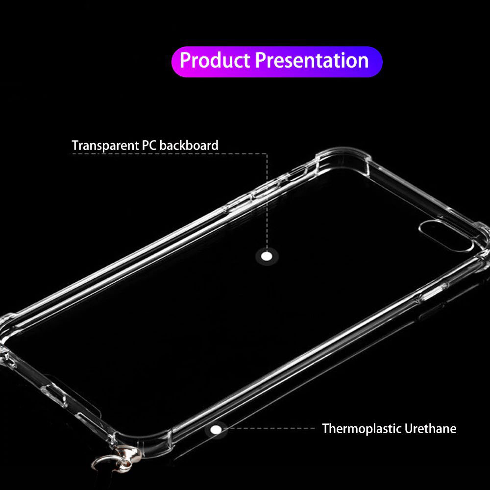 Θήκη Σιλικόνης με Strap Sonique Armor Clear για Apple - Sonique - Μαύρο - iPhone XS MAX