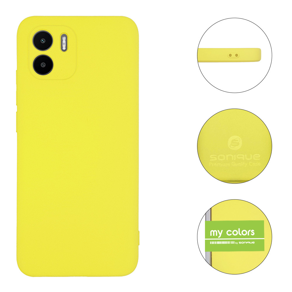 Θήκη Σιλικόνης My Colors Xiaomi Redmi A1 / Redmi A2 Κίτρινο - Sonique - Κίτρινο - Redmi A1, Redmi A2
