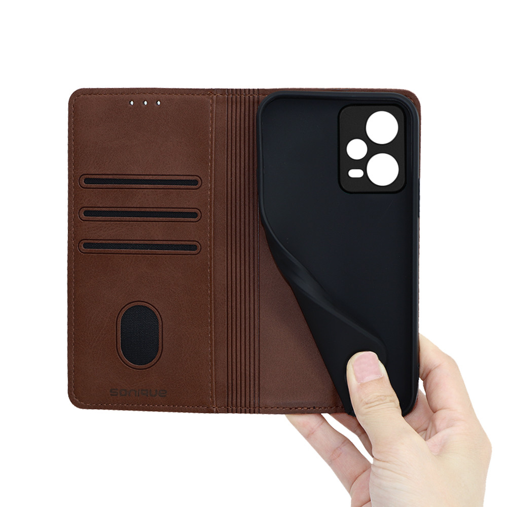Θήκη Πορτοφόλι Vintage Magnet Wallet Sonique Xiaomi Redmi Note 12 Pro Plus Καφέ - Sonique - Καφέ - Redmi Note 12 Pro Plus
