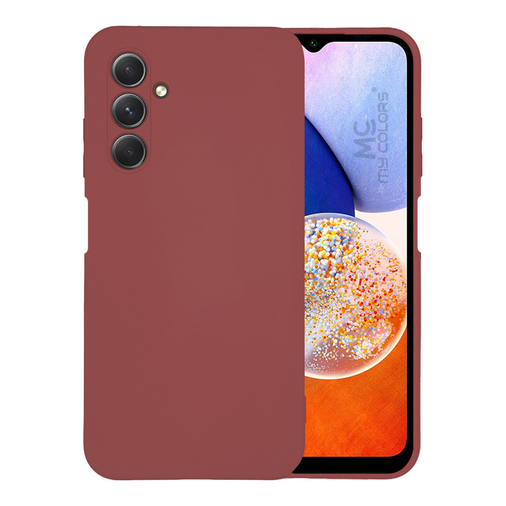 Θήκη Σιλικόνης My Colors Samsung - My Colors - Μπορντώ - Galaxy A14 4G, Galaxy A14 5G