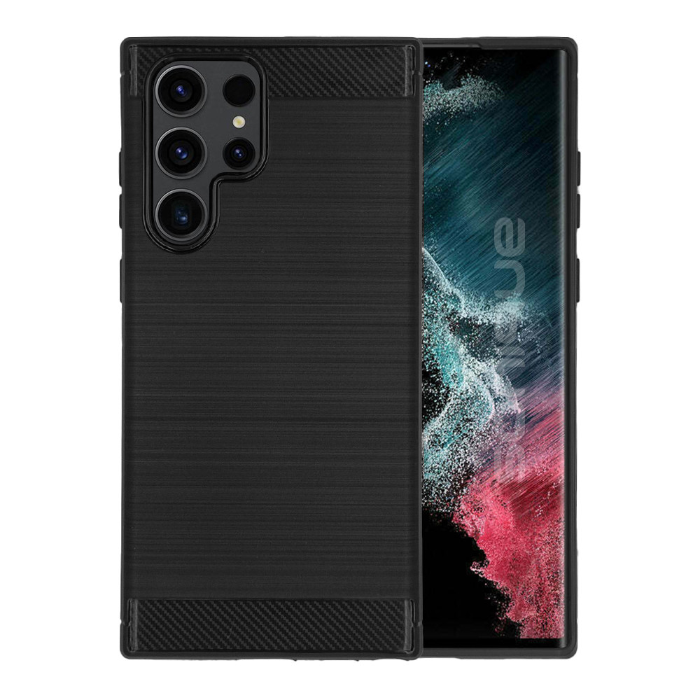 Θήκη Σιλικόνης Sonique Carbon Brushed Samsung - Sonique - Μαύρο - Galaxy S23 Ultra 