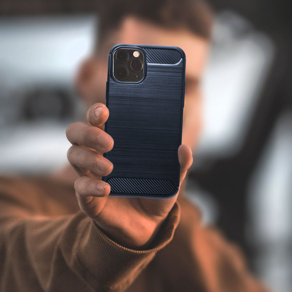 Θήκη Σιλικόνης Sonique Carbon Brushed Samsung - Sonique - Μπλέ - Galaxy S21 