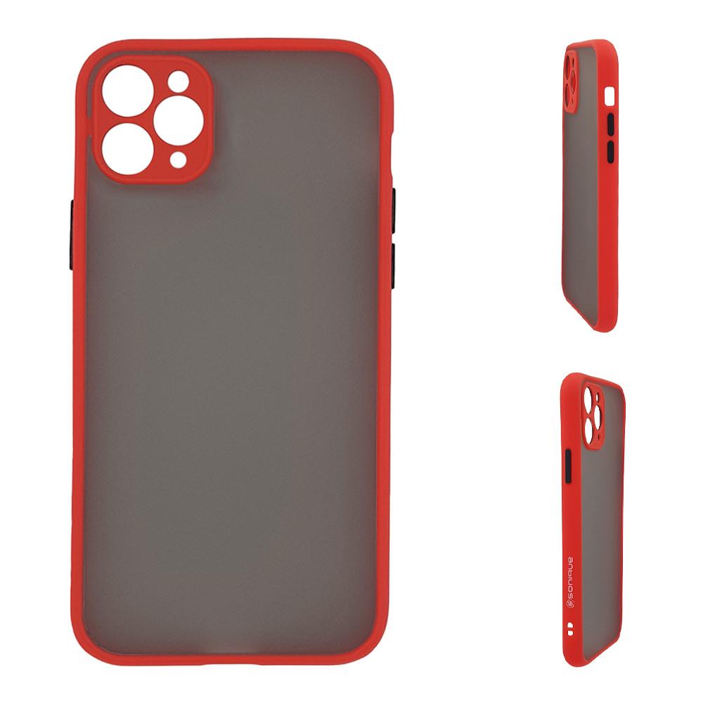 Θήκη Σιλικόνης Color Button Bumper Sonique Apple - Sonique - Κόκκινο - iPhone 11 Pro Max
