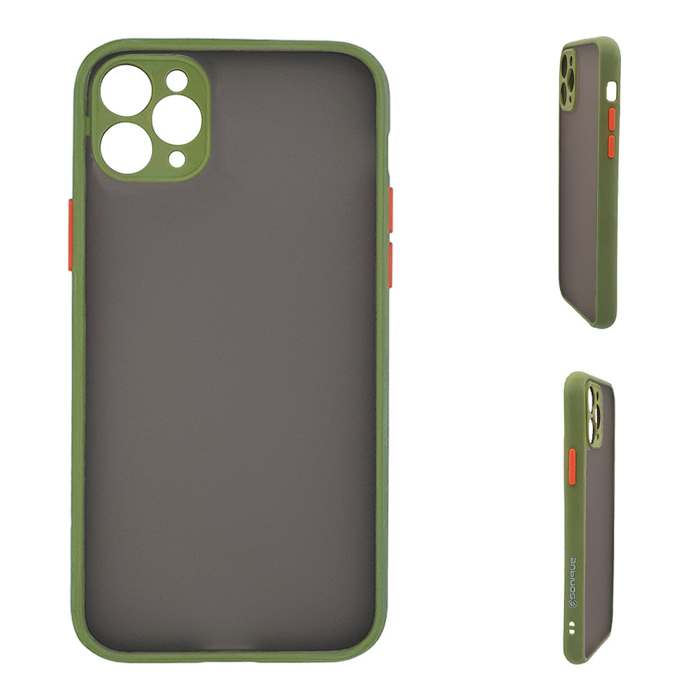 Θήκη Σιλικόνης Color Button Bumper Sonique Apple - Sonique - Πράσινο Ανοιχτό - iPhone 11 Pro Max