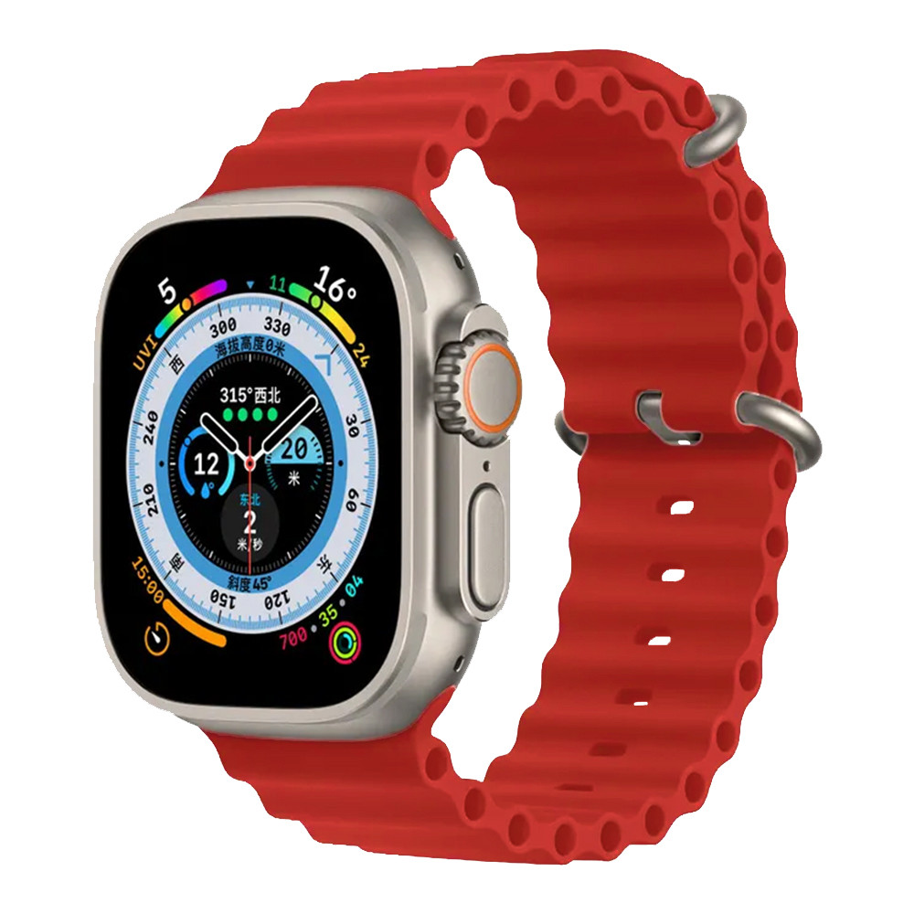 Λουράκι Σιλικόνης Ocean Band Sonique για Apple Watch (42/44/45/49MM) Κόκκινο - Sonique - Κόκκινο - Λουράκια