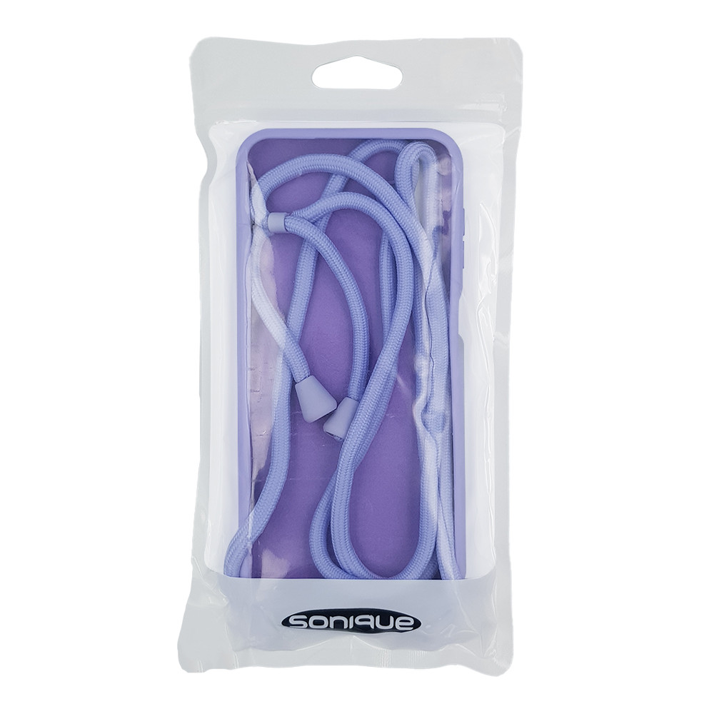 Θήκη Σιλικόνης με Κορδόνι CarryHang Samsung - My Colors - Λιλά - Galaxy A34 5G 