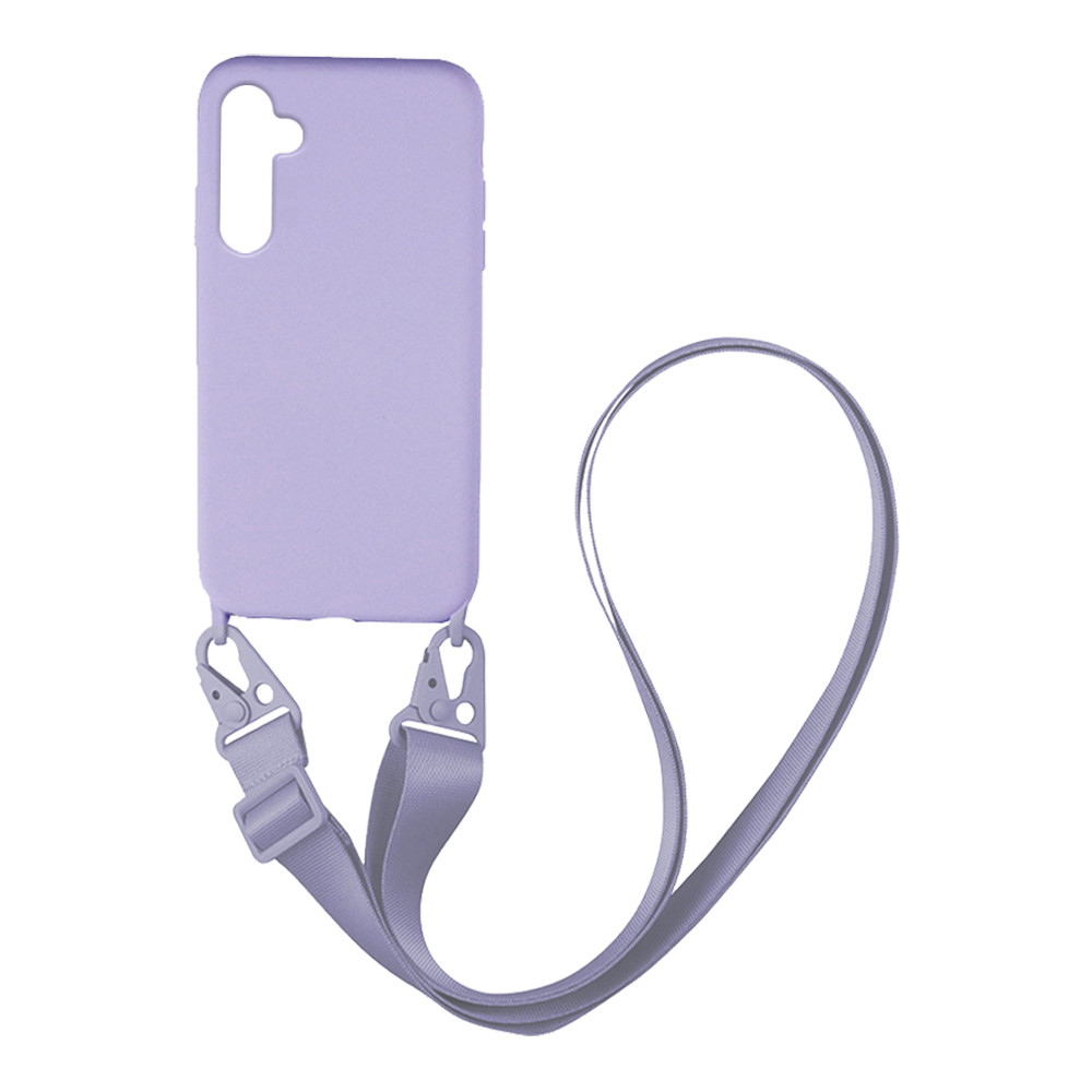 Θήκη CarryHang Liquid Silicone Strap Samsung - My Colors - Λιλά - Galaxy A54 5G 