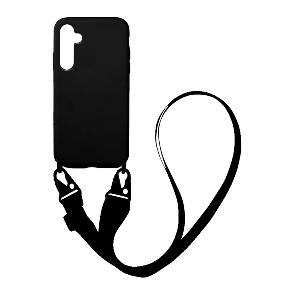 Θήκη CarryHang Liquid Silicone Strap Samsung - My Colors - Μαύρο - Galaxy A54 5G 