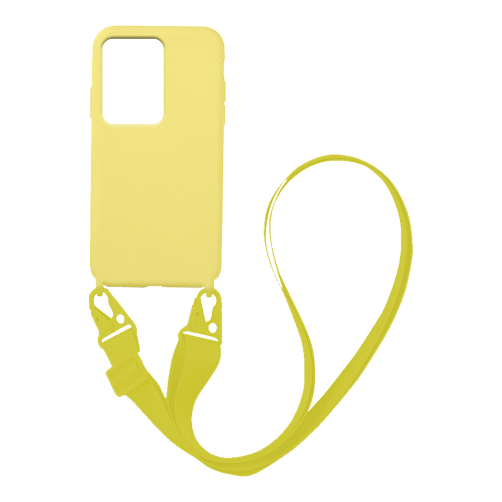 Θήκη CarryHang Liquid Silicone Strap Xiaomi - My Colors - Κίτρινο - Redmi Note 12 4G 