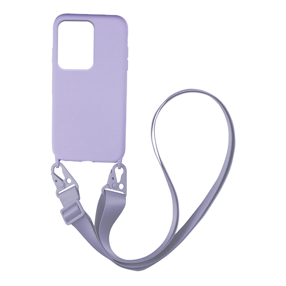 Θήκη CarryHang Liquid Silicone Strap Xiaomi - My Colors - Λιλά - Poco X5 Pro 5G, Redmi Note 12 Pro 5G 