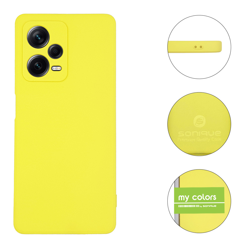 Θήκη Σιλικόνης My Colors Xiaomi Redmi Note 12 Pro Plus Κίτρινο - Sonique - Κίτρινο - Redmi Note 12 Pro Plus