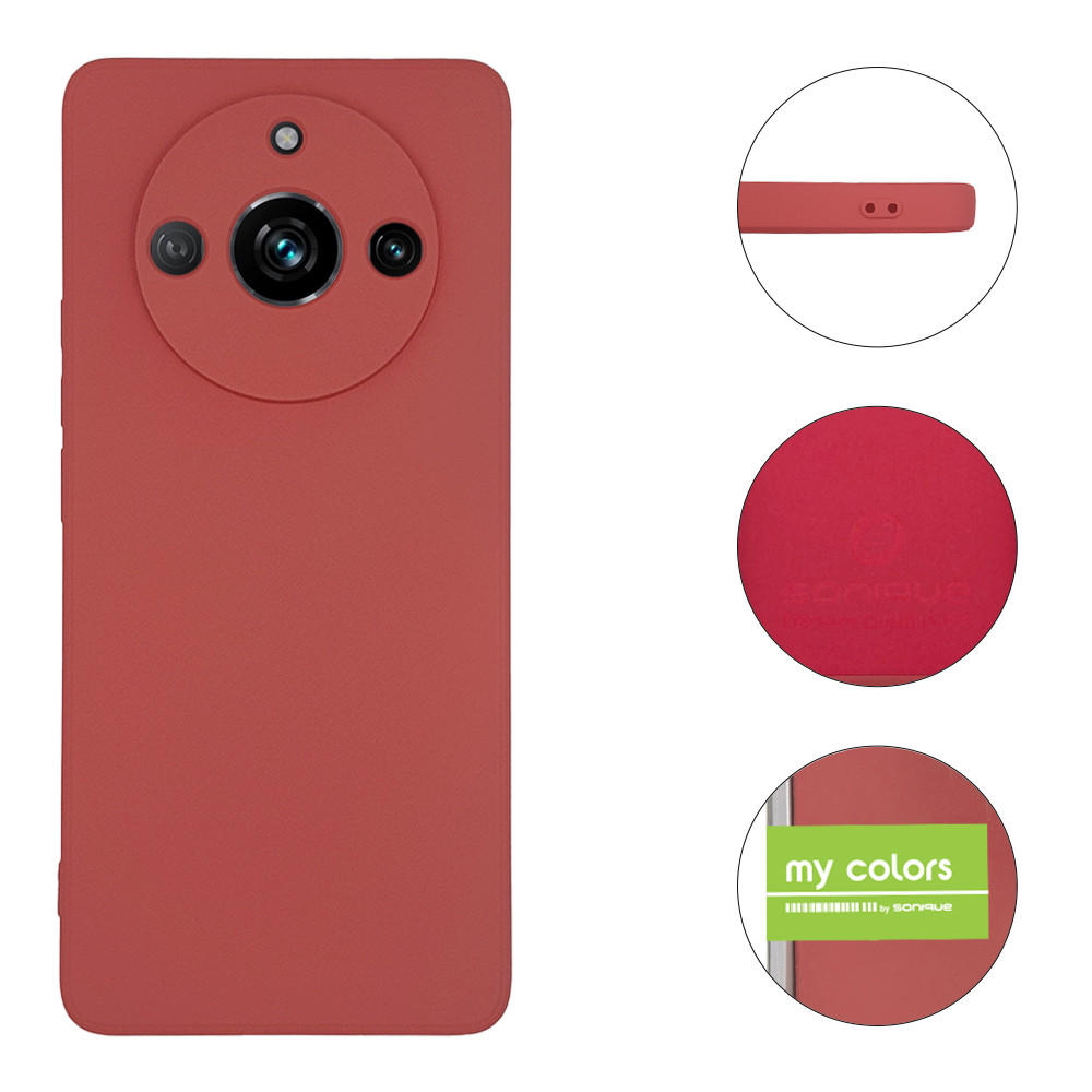 Θήκη Σιλικόνης My Colors Realme 11 Pro 5G / Realme 11 Pro Plus 5G Μπορντό Ανοιχτό - Sonique - Μπορντό Ανοιχτό - Realme 11 Pro 5G, Realme 11 Pro Plus 5G