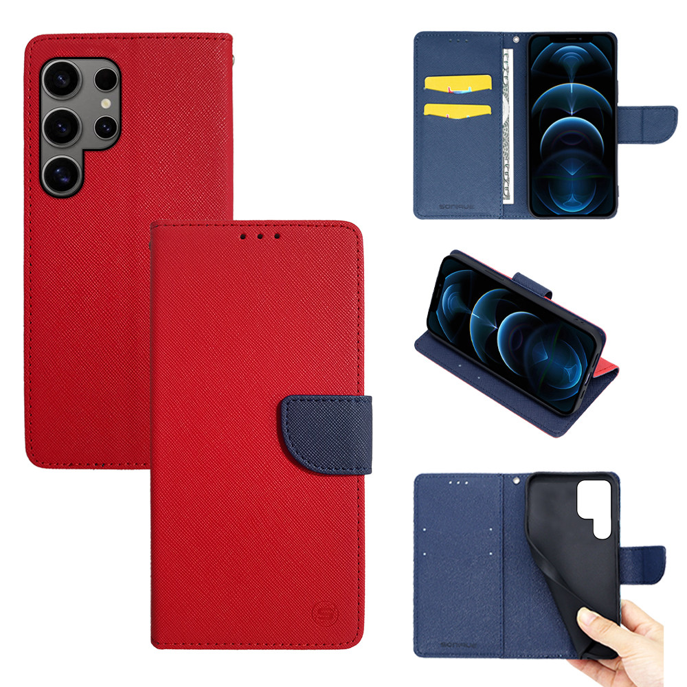 Θήκη Πορτοφόλι Sonique Trend Wallet Samsung Galaxy S24 Ultra Κόκκινο / Σκούρο Μπλε - Sonique - Κόκκινο / Σκούρο Μπλε - Galaxy S24 UltraΘήκη Πορτοφόλι Sonique Trend Wallet Samsung Galaxy S24 Ultra Κόκκινο / Σκούρο Μπλε - Sonique - Κόκκινο / Σκούρο Μπλε - G