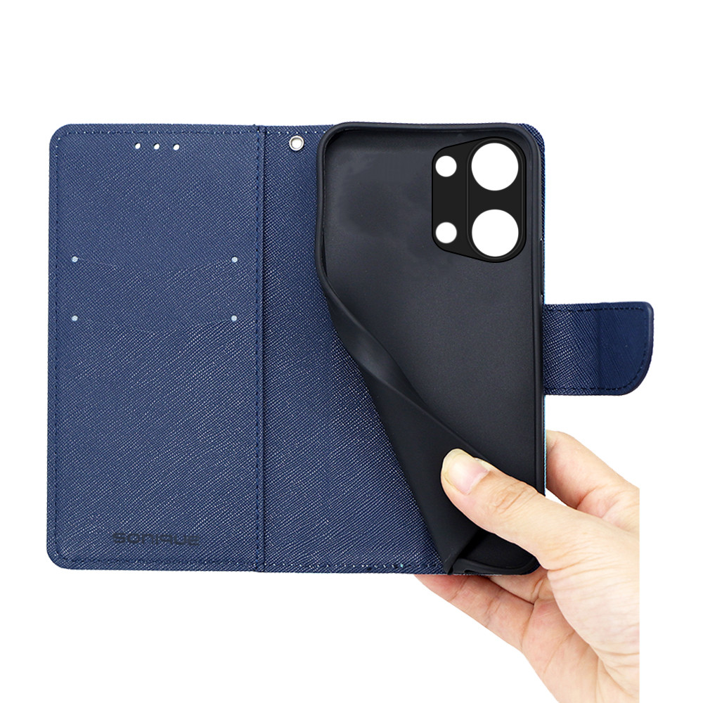 Θήκη Πορτοφόλι Sonique Trend Wallet OnePlus Nord 3 5G Σιέλ / Σκούρο Μπλε - Sonique - Σιέλ / Σκούρο Μπλε - OnePlus Nord 3 5G