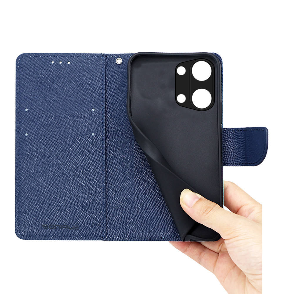 Θήκη Πορτοφόλι Sonique Trend Wallet OnePlus Nord 3 5G Κόκκινο / Σκούρο Μπλε - Sonique - Κόκκινο / Σκούρο Μπλε - OnePlus Nord 3 5G