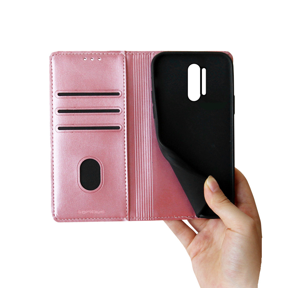 Θήκη Πορτοφόλι Vintage Magnet Wallet Sonique OnePlus 8 Pro Ροζ Χρυσό - Sonique - Ροζ Χρυσό - OnePlus 8 Pro