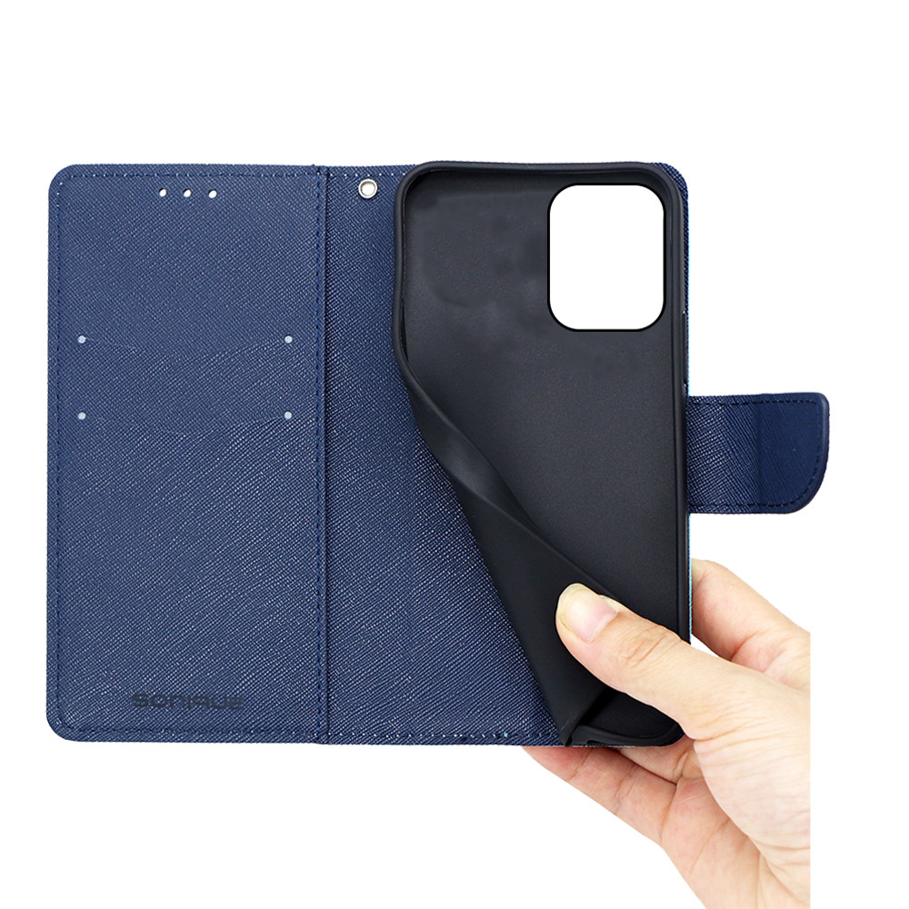 Θήκη Πορτοφόλι Sonique Trend Wallet Xiaomi Redmi 13C 4G / Poco C65 4G Κόκκινο / Σκούρο Μπλε - Sonique - Κόκκινο / Σκούρο Μπλε - Poco C65 4G, Redmi 13C 4G