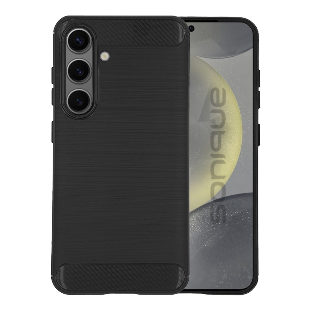 Θήκη Σιλικόνης Sonique Carbon Brushed Samsung Galaxy S24 Plus Μαύρο - Sonique - Μαύρο - Galaxy S24 Plus