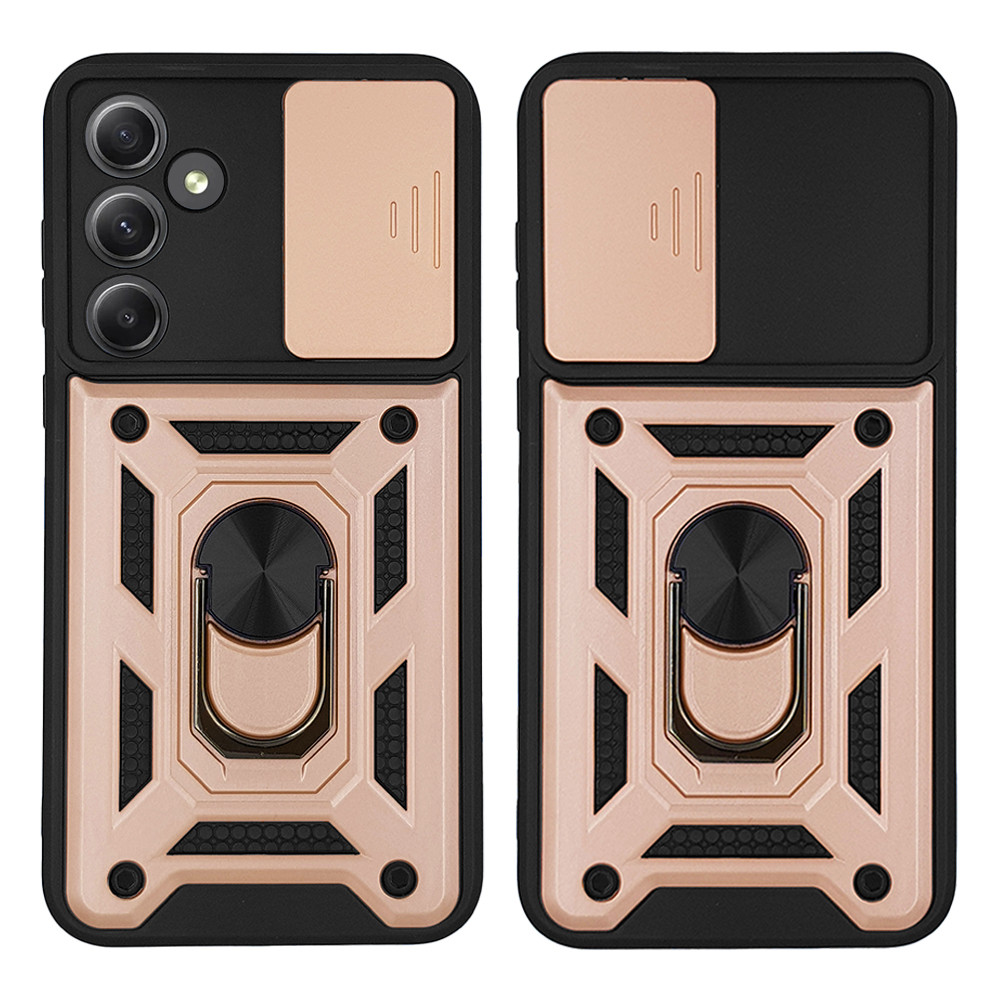 Θήκη Ring Armor CamPro Sonique για Samsung Galaxy A35 5G Ροζ Χρυσό - Sonique - Ροζ Χρυσό - Galaxy A35 5G