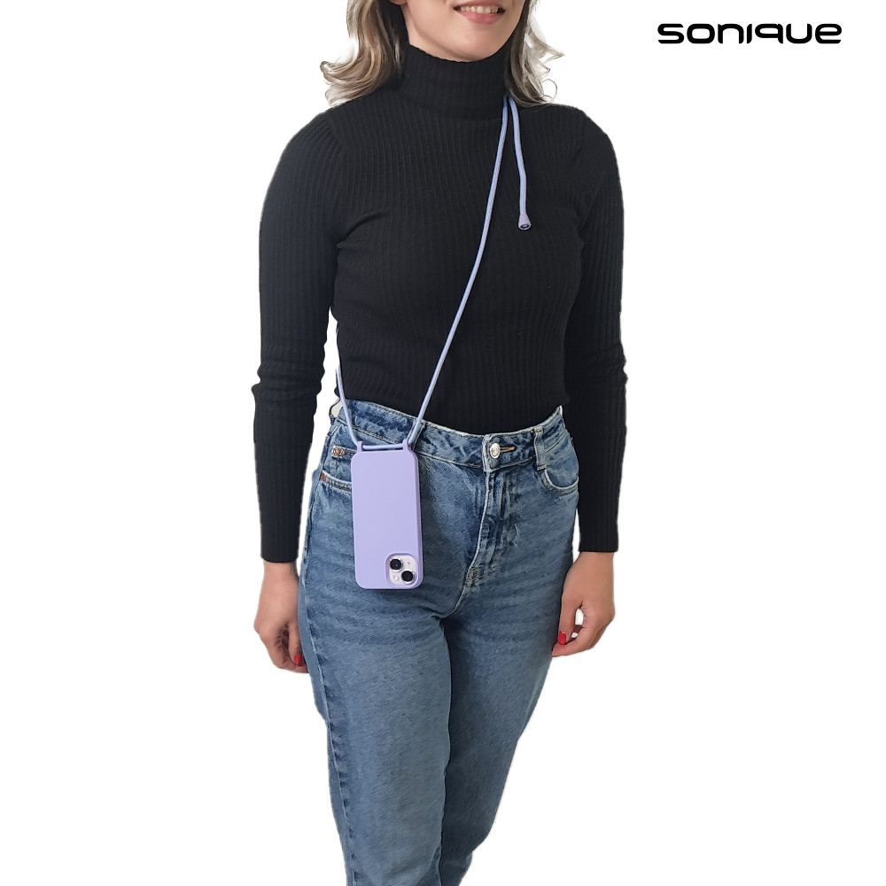 Θήκη Σιλικόνης με Κορδόνι CarryHang Sonique Xiaomi Poco M5 Λιλά - Sonique - Λιλά - Poco M5 - Θήκες Πλάτης