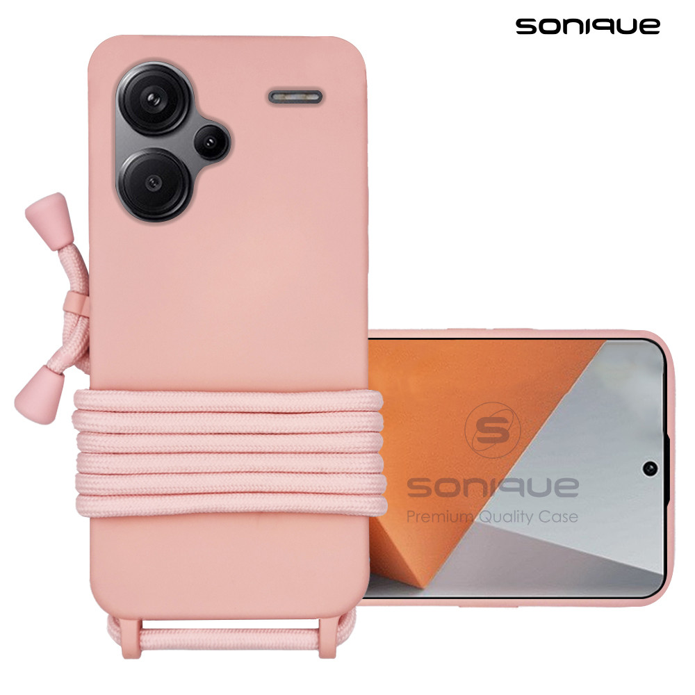 Θήκη Σιλικόνης με Κορδόνι CarryHang Sonique Xiaomi Redmi Note 13 4G Πράσινο Σκούρο - Sonique - Πράσινο Σκούρο - Redmi Note 13 4G - Θήκες Πλάτης