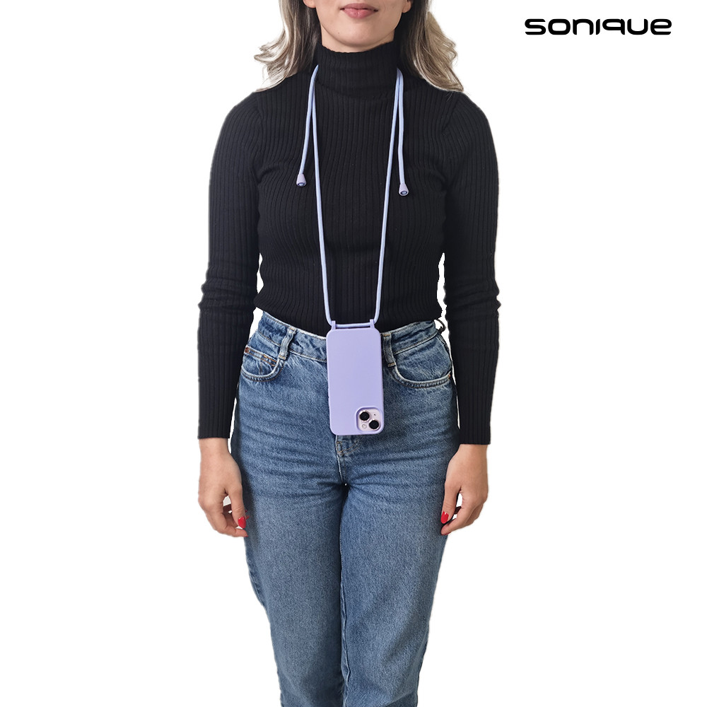 Θήκη Σιλικόνης με Κορδόνι CarryHang Sonique Samsung Galaxy A05 Λιλά - Sonique - Λιλά - Galaxy A05
