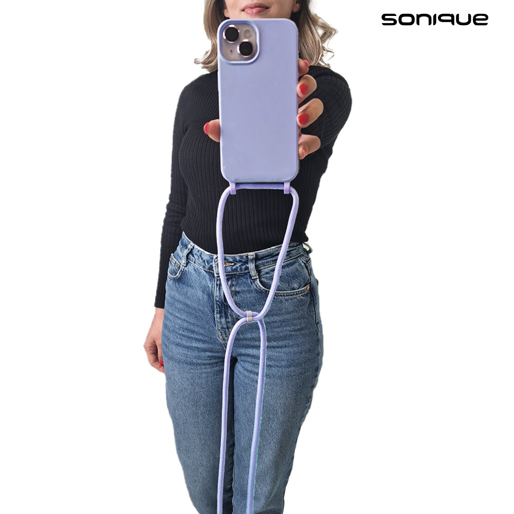 Θήκη Σιλικόνης με Κορδόνι CarryHang Sonique Samsung Galaxy A05 Λιλά - Sonique - Λιλά - Galaxy A05