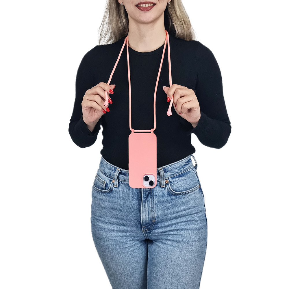 Θήκη Σιλικόνης με Κορδόνι CarryHang Sonique Samsung Galaxy A05s 4G Ροζ - Sonique - Ροζ - Galaxy A05s 4G - Θήκες Πλάτης