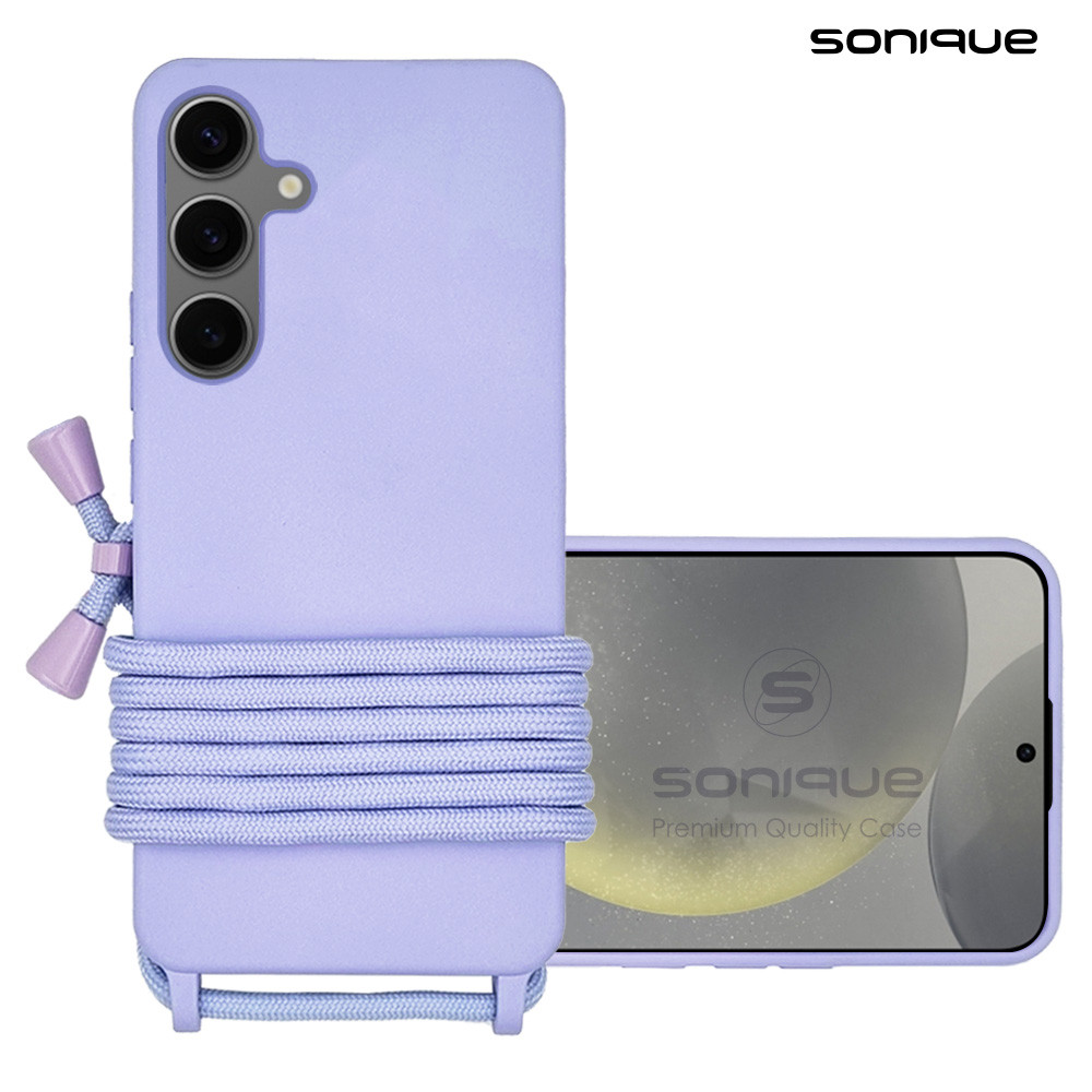 Θήκη Σιλικόνης με Κορδόνι CarryHang Sonique Samsung Galaxy S24 Plus Λιλά - Sonique - Λιλά - Galaxy S24 Plus