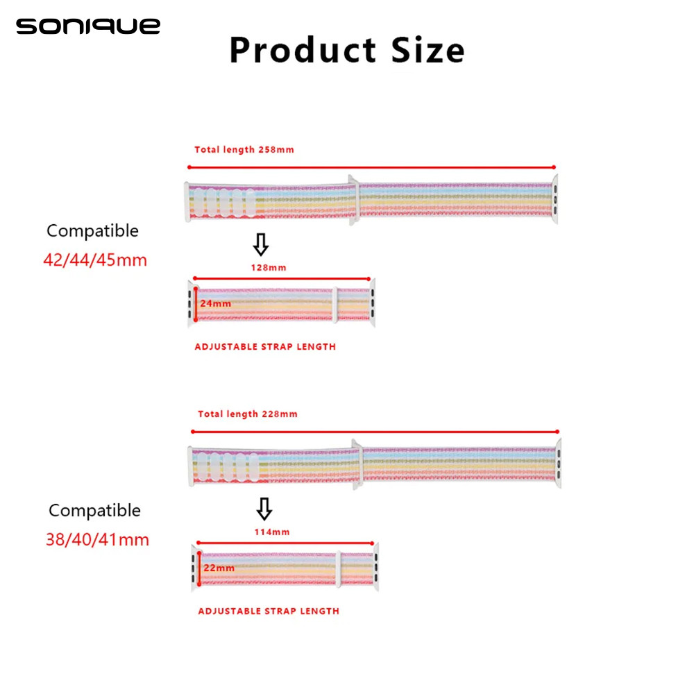 Λουράκι Official Nylon Band Sonique για Apple Watch (38/40/41MM) Κόκκινο - Sonique - Κόκκινο - Λουράκια