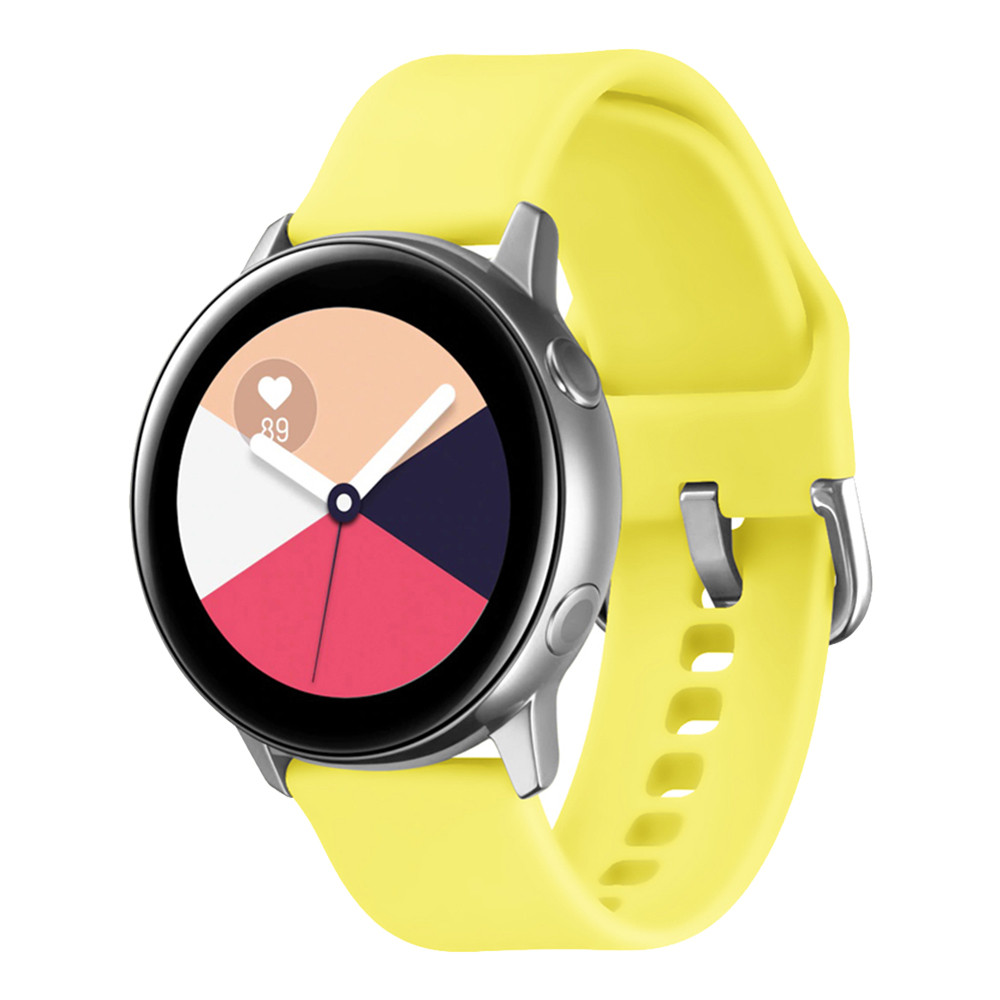 Λουράκι Σιλικόνης Universal Soft Band Sonique 22mm με Ασημί Κούμπωμα για Samsung, Huawei, Amazfit, Xiaomi, Honor Κίτρινο - Sonique - Κίτρινο - Λουράκια