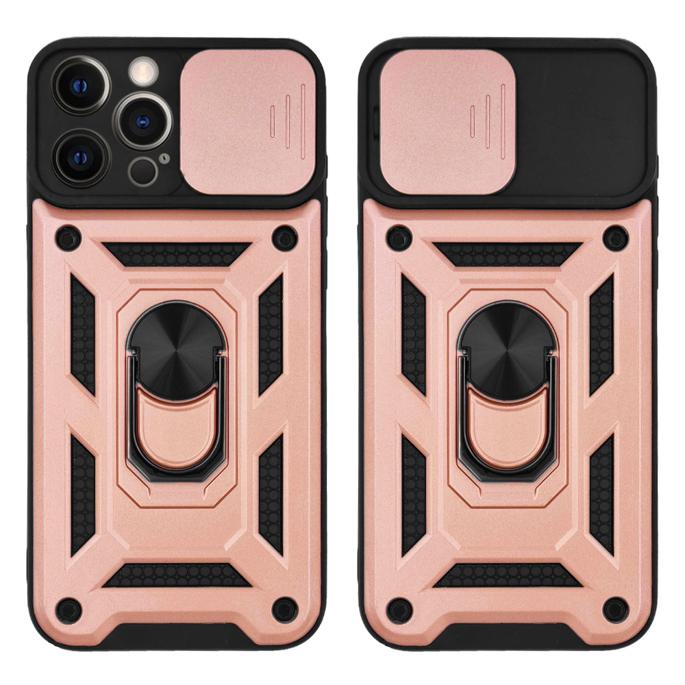 Θήκη Ring Armor CamPro Sonique για Apple iPhone 12 Pro Max Ροζ Χρυσό - Sonique - Ροζ Χρυσό - iPhone 12 Pro Max - Θήκες Πλάτης