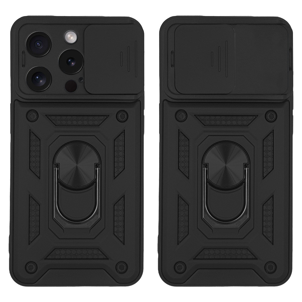 Θήκη Ring Armor CamPro Sonique για Apple iPhone 15 Pro Μαύρο - Sonique - Μαύρο - iPhone 15 Pro - Θήκες Πλάτης