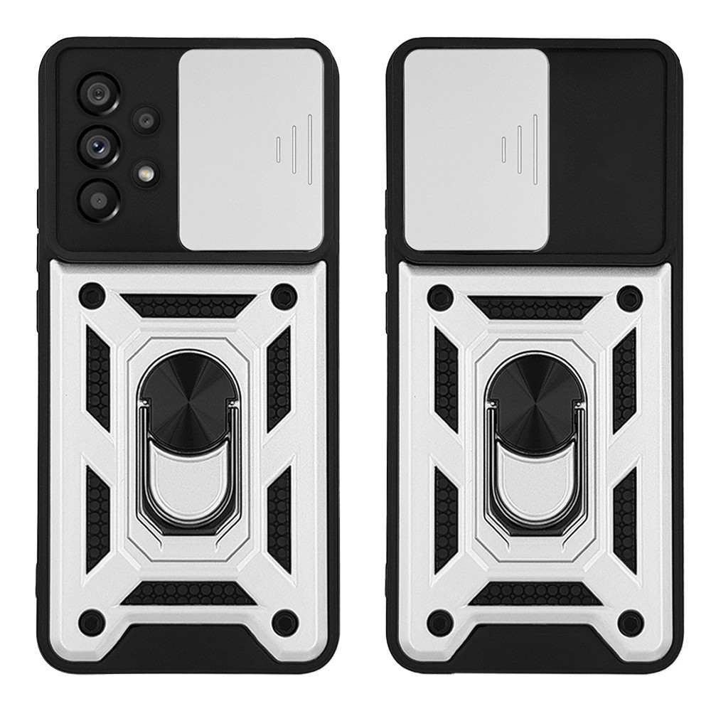 Θήκη Ring Armor CamPro Sonique για Samsung Galaxy A53 5G Ασημί - Sonique - Ασημί - Galaxy A53 5G - Θήκες Πλάτης