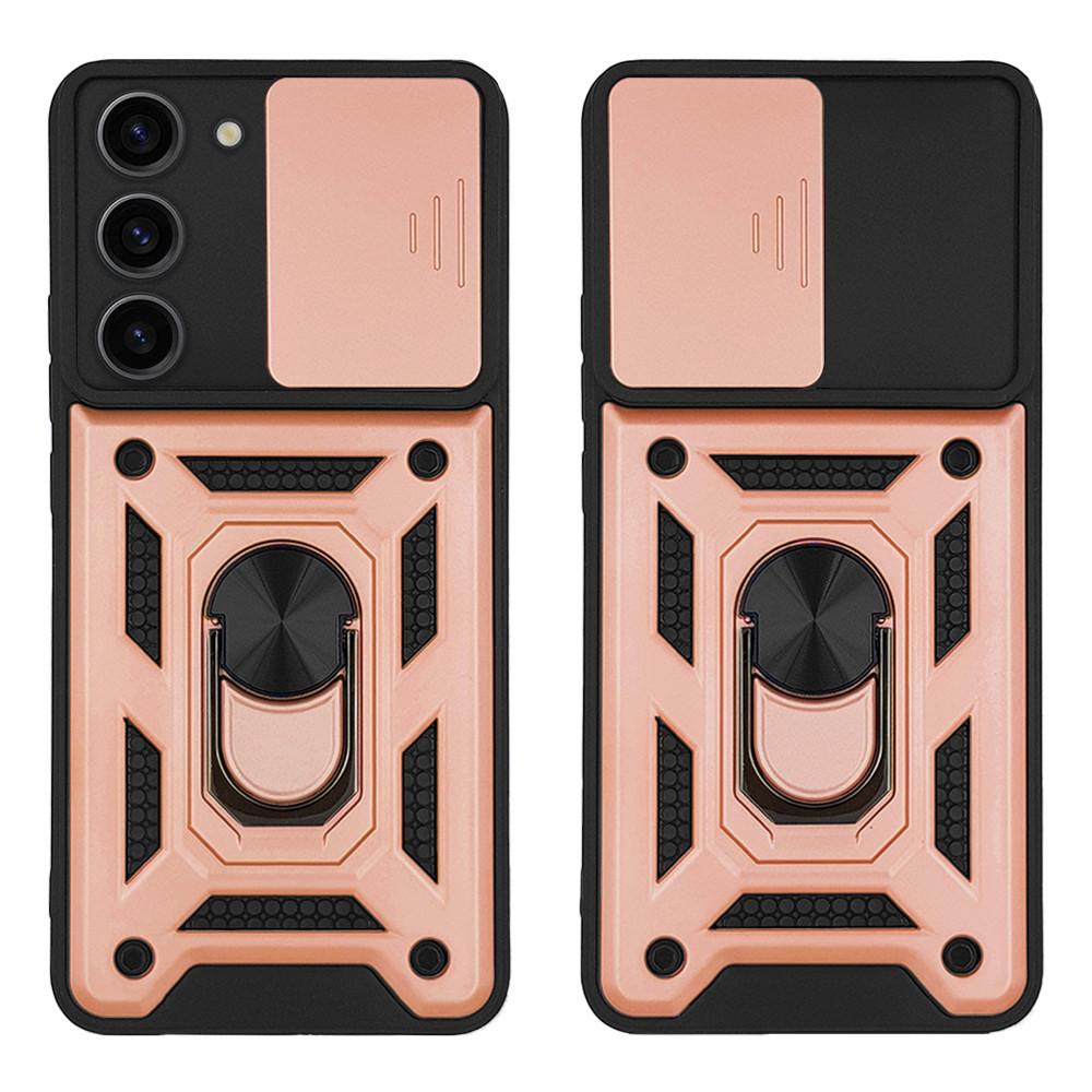 Θήκη Ring Armor CamPro Sonique για Samsung Galaxy S23 Ροζ Χρυσό - Sonique - Ροζ Χρυσό - Galaxy S23 - Θήκες Πλάτης