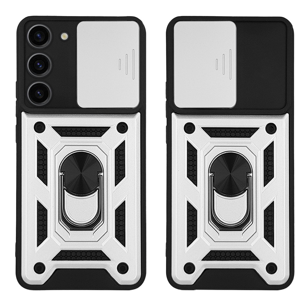 Θήκη Ring Armor CamPro Sonique για Samsung Galaxy S23 Plus Ασημί - Sonique - Ασημί - Galaxy S23 Plus - Θήκες Πλάτης