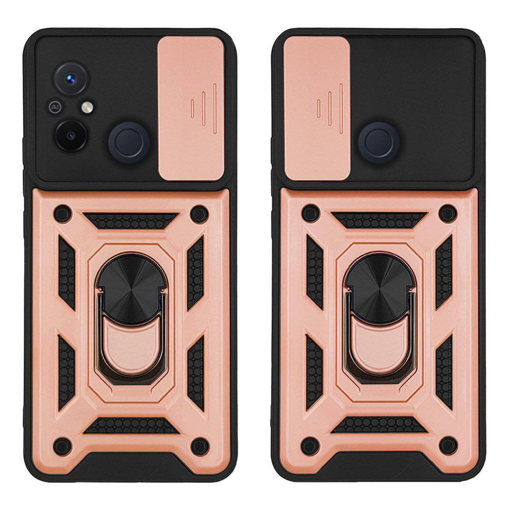 Θήκη Ring Armor CamPro Sonique για Xiaomi Redmi 12C Ροζ Χρυσό - Sonique - Ροζ Χρυσό - Redmi 12C - Θήκες Πλάτης