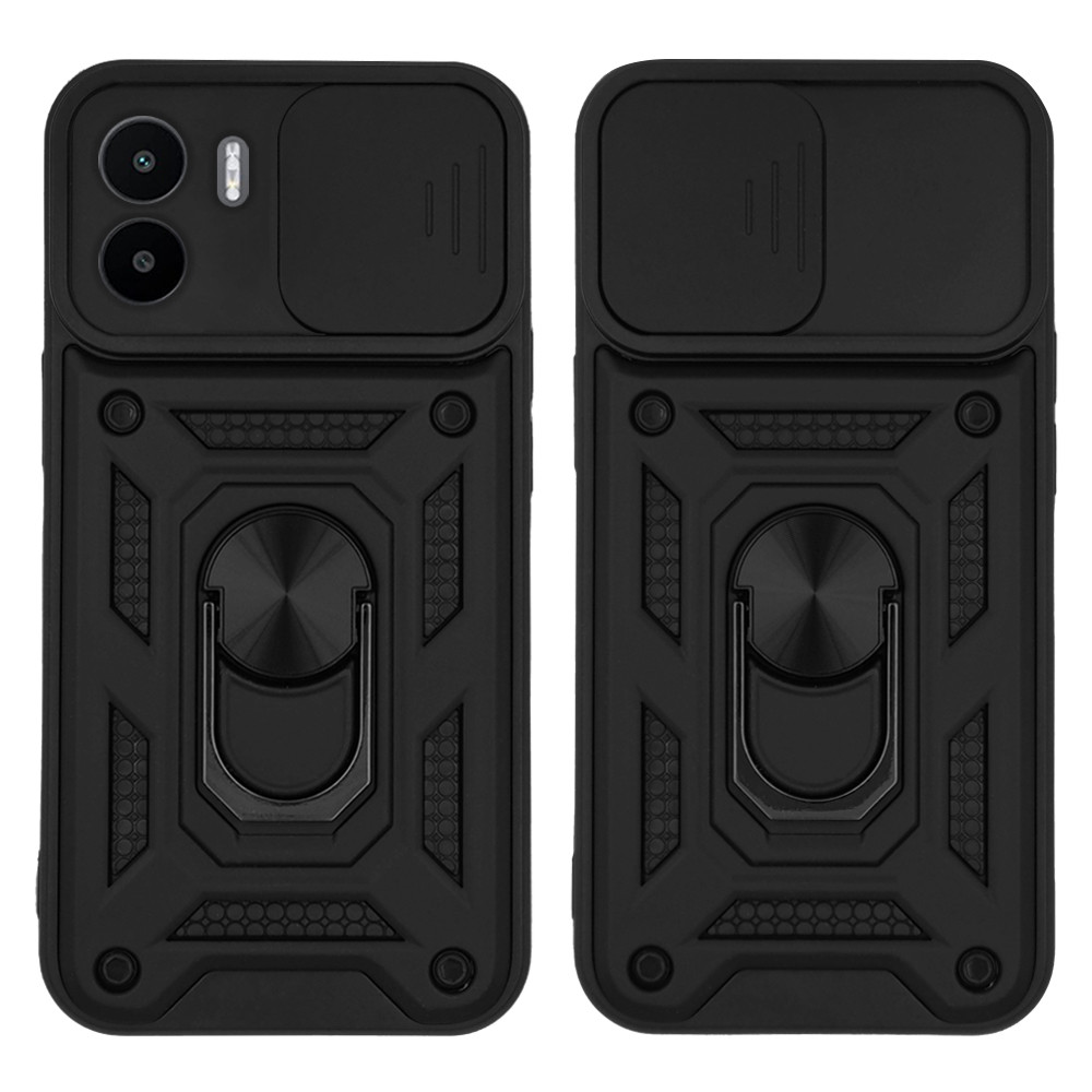 Θήκη Ring Armor CamPro Sonique για Xiaomi Redmi A1 / Redmi A2 Μαύρο - Sonique - Μαύρο - Redmi A1, Redmi A2 - Θήκες Πλάτης