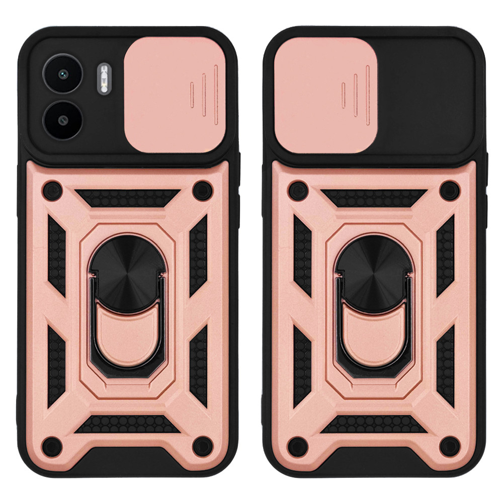 Θήκη Ring Armor CamPro Sonique για Xiaomi Redmi A1 / Redmi A2 Ροζ Χρυσό - Sonique - Ροζ Χρυσό - Redmi A1, Redmi A2 - Θήκες Πλάτης