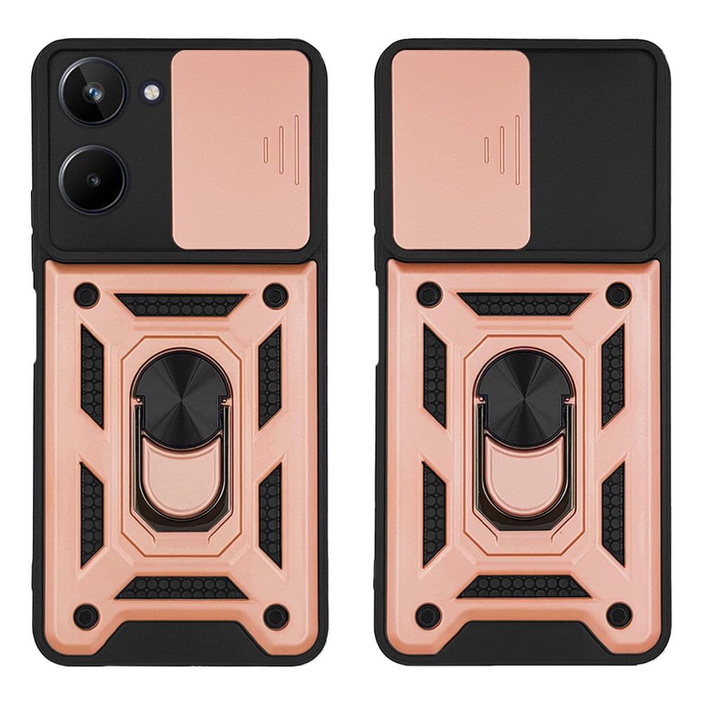 Θήκη Ring Armor CamPro Sonique Realme 10 4G Ροζ Χρυσό - Sonique - Ροζ Χρυσό - Realme 10 4G - Θήκες Πλάτης