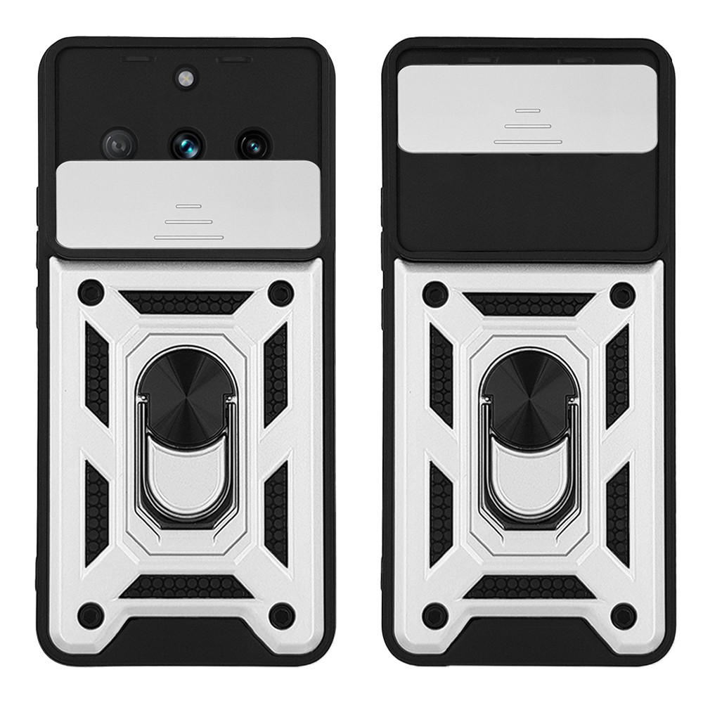 Θήκη Ring Armor CamPro Sonique Realme 11 Pro 5G / Realme 11 Pro Plus 5G Ασημί - Sonique - Ασημί - Realme 11 Pro 5G, Realme 11 Pro Plus 5G - Θήκες Πλάτης