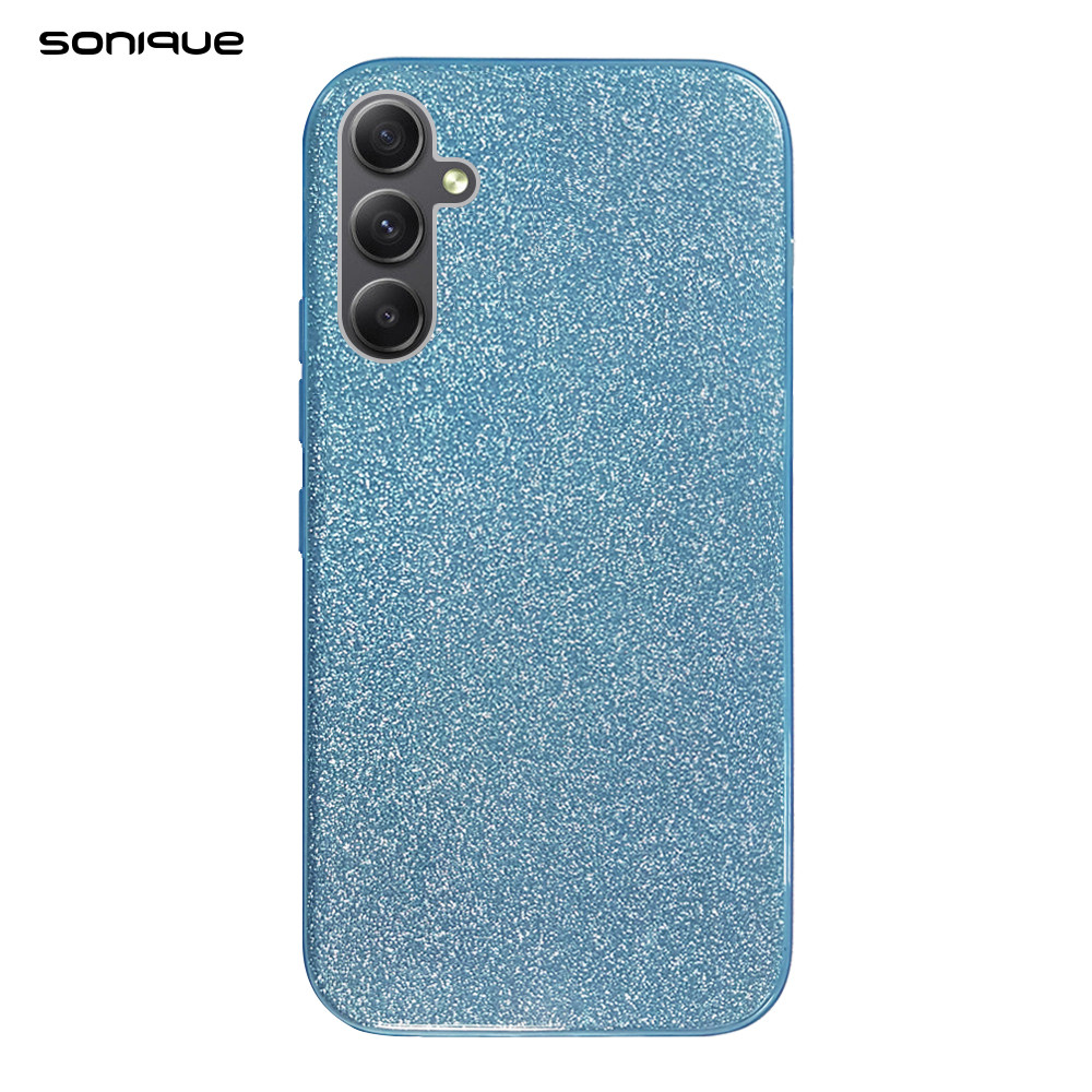 Θήκη Σιλικόνης Sonique Shiny Samsung Galaxy A34 5G Γαλάζιο - Sonique - Γαλάζιο - Galaxy A34 5G - Θήκες Πλάτης